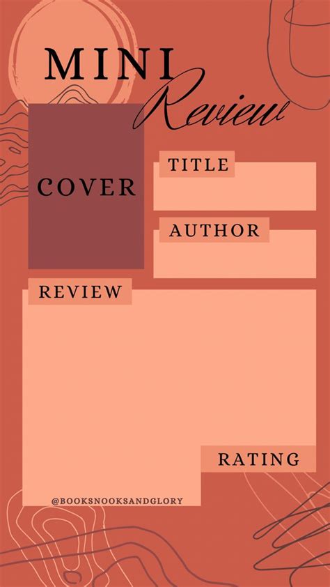 Book Review Template Instagram